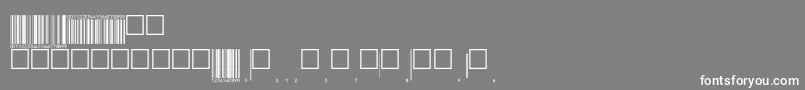 フォントEanp72tt – 灰色の背景に白い文字