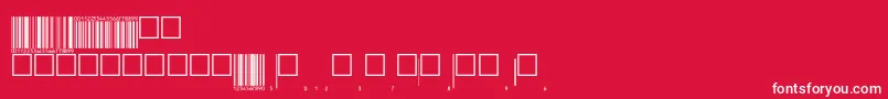フォントEanp72tt – 赤い背景に白い文字
