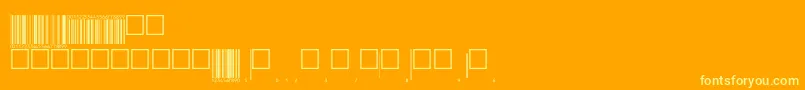 Шрифт Eanp72tt – жёлтые шрифты на оранжевом фоне