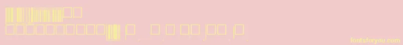 Шрифт Eanp72tt – жёлтые шрифты на розовом фоне