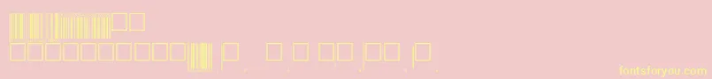 Eanp72tt Font – Yellow Fonts on Pink Background