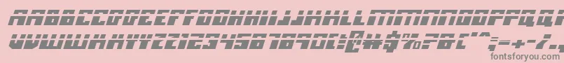 Micronianlai Font – Gray Fonts on Pink Background