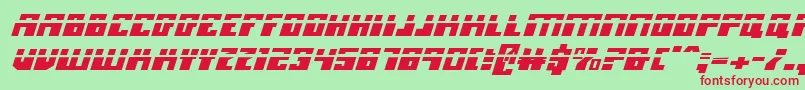 Micronianlai Font – Red Fonts on Green Background