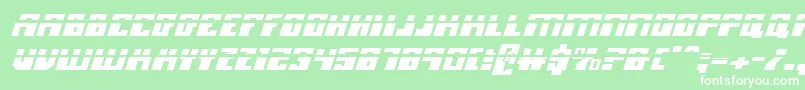 Micronianlai Font – White Fonts on Green Background