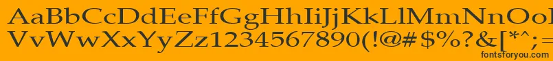 PalisadebroadRegular Font – Black Fonts on Orange Background