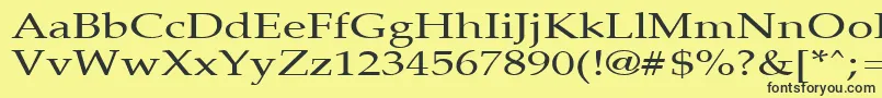 PalisadebroadRegular Font – Black Fonts on Yellow Background