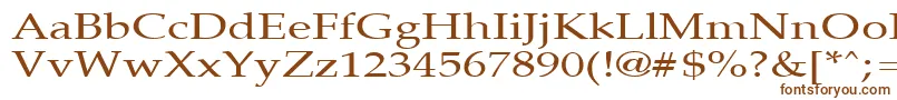 PalisadebroadRegular Font – Brown Fonts on White Background