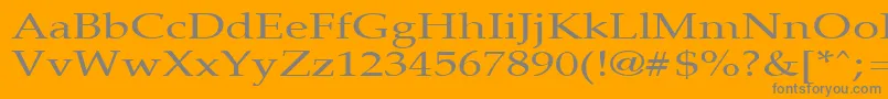 PalisadebroadRegular Font – Gray Fonts on Orange Background