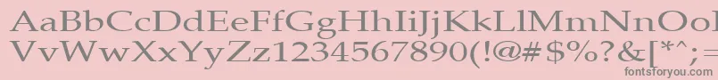 PalisadebroadRegular Font – Gray Fonts on Pink Background