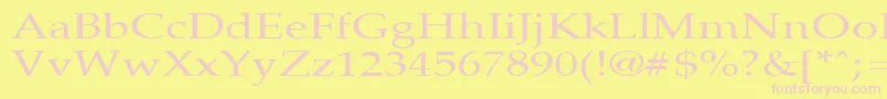 PalisadebroadRegular Font – Pink Fonts on Yellow Background