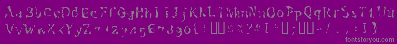fuente Schwennellilall – Fuentes Grises Sobre Fondo Morado