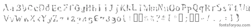 Шрифт Schwennellilall – серые шрифты на белом фоне