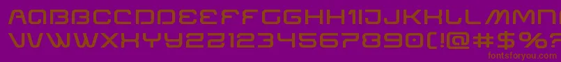 Miraclemercurysemiboldexpand Font – Brown Fonts on Purple Background