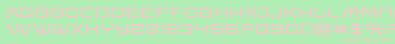 Miraclemercurysemiboldexpand Font – Pink Fonts on Green Background