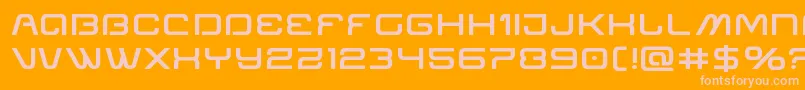 Miraclemercurysemiboldexpand Font – Pink Fonts on Orange Background