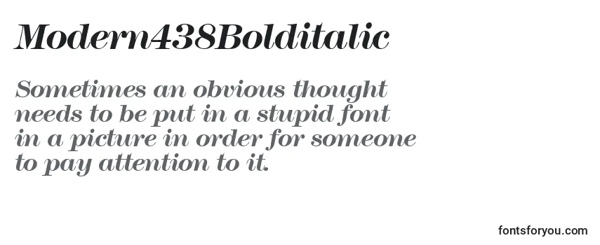 Modern438Bolditalic Font