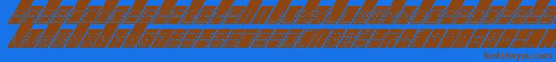 Más sobre la fuente TowerBlockItalic fuente TowerBlockItalic – Fuentes Marrones Sobre Fondo Azul