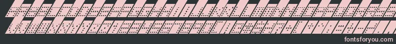 TowerBlockItalic Font – Pink Fonts on Black Background