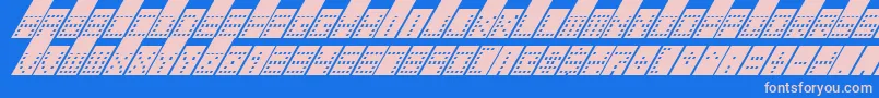En savoir plus sur la police TowerBlockItalic Police TowerBlockItalic – polices roses sur fond bleu