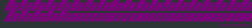 TowerBlockItalic-Schriftart – Violette Schriften auf schwarzem Hintergrund