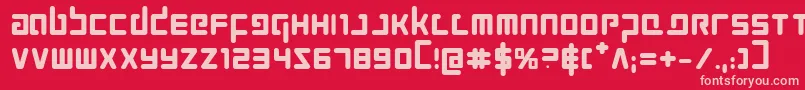 ProkofievBold Font – Pink Fonts on Red Background