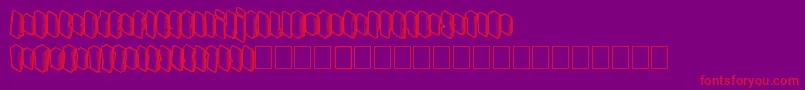 フォントHighrating – 紫の背景に赤い文字