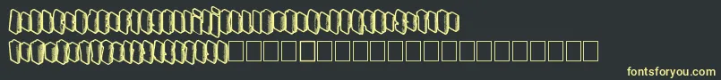 Fonte Highrating – fontes amarelas em um fundo preto