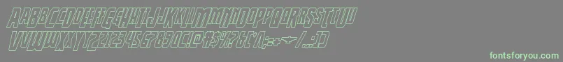 Подробнее о шрифте Thunderhawkdropshadowital Шрифт Thunderhawkdropshadowital – зелёные шрифты на сером фоне