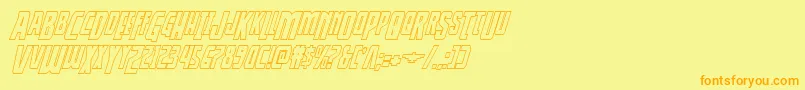 More about Thunderhawkdropshadowital Font Thunderhawkdropshadowital Font – Orange Fonts on Yellow Background