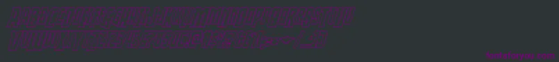 More about Thunderhawkdropshadowital Font Thunderhawkdropshadowital Font – Purple Fonts on Black Background