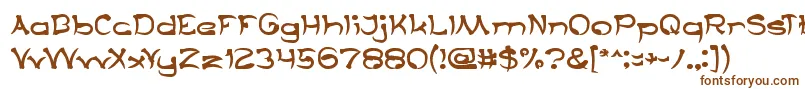 TaringSerigala Font – Brown Fonts on White Background