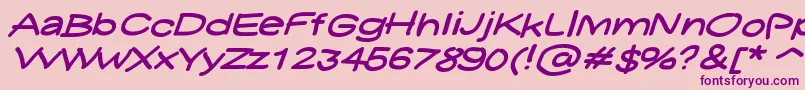 Yukasmile Font – Purple Fonts on Pink Background