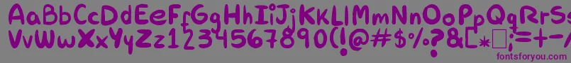 Rab Font – Purple Fonts on Gray Background