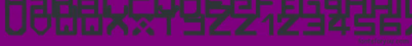 Rzrarti Font – Black Fonts on Purple Background