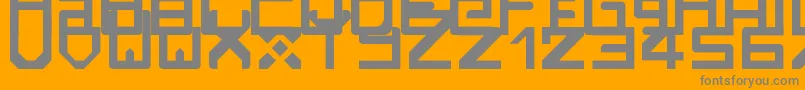 Rzrarti Font – Gray Fonts on Orange Background