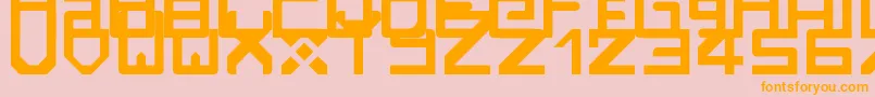 Rzrarti Font – Orange Fonts on Pink Background