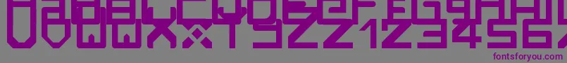 Rzrarti Font – Purple Fonts on Gray Background