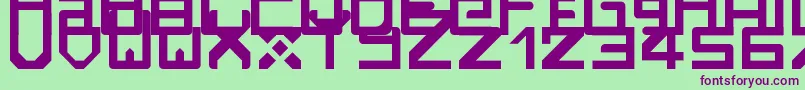 Rzrarti Font – Purple Fonts on Green Background