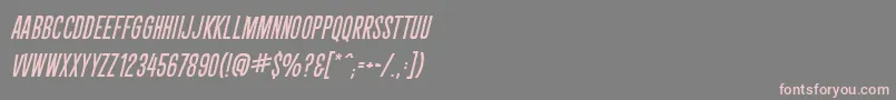 CryptcreepBbItal Font – Pink Fonts on Gray Background