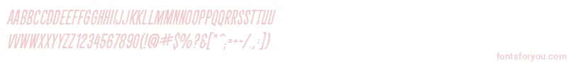 CryptcreepBbItal Font – Pink Fonts on White Background