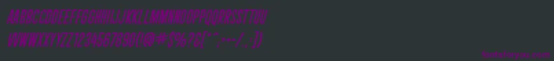 CryptcreepBbItal Font – Purple Fonts on Black Background
