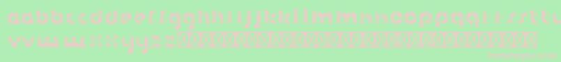 HanddrawnpipexRegular Font – Pink Fonts on Green Background