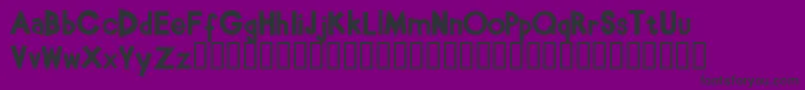 BabeBamboo Font – Black Fonts on Purple Background