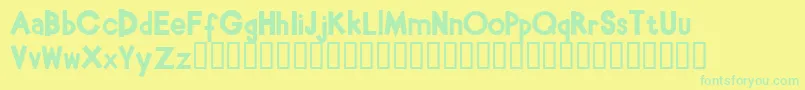 Más sobre la fuente BabeBamboo fuente BabeBamboo – Fuentes Verdes Sobre Fondo Amarillo