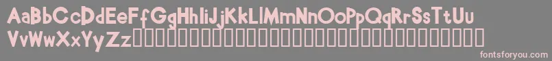 BabeBamboo Font – Pink Fonts on Gray Background