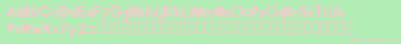 BabeBamboo Font – Pink Fonts on Green Background