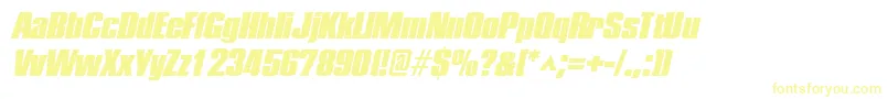 PledgeblackItalic Font – Yellow Fonts