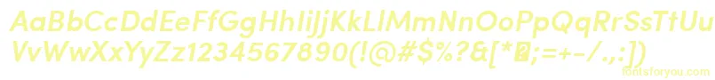 SofiaProSemiboldItalic Font – Yellow Fonts