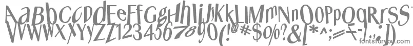 Whatshappened Font – Gray Fonts on White Background