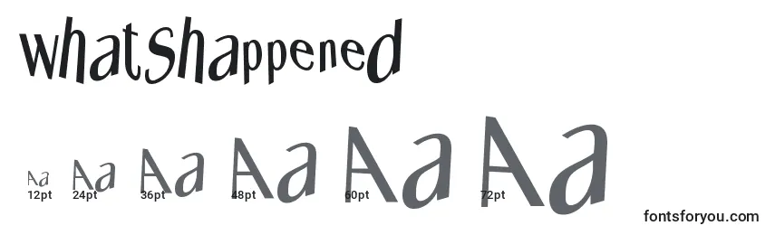 Whatshappened Font Sizes